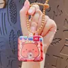 Desenho Animado Assuste-me com um Salto Soprando Bolhas Chaveiro Descompressão Pingente de Mochila Chaveiro de Casal para Carro Ornamento Pequeno Presente