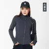 Nueva ropa de yoga de otoño e invierno, chaqueta ajustada, forrada de polar, engrosada, capa base cálida, chaqueta deportiva y de fitness con cremallera