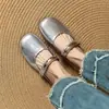 Zapatos Retro Franceses Para Usar Afuera Punta Cerrada Medias Zapatillas Mujer 2026 Otoño Nuevo Estilo Suela Suave Punta Redonda Slip-on Zapatillas de Suela Gruesa