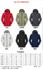 Chamarra acolchada de la tienda 4S para trabajo con logo impreso, chaqueta de invierno tres en uno, ropa de trabajo para grupo, bordado personalizado