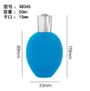 Botella de Perfume Aterciopelada 50ml Botella de Vidrio Hecha a Medida Botella Pequeña para Reenvasar Botella de Spray para Perfume Botella Vacía Transfronterizo