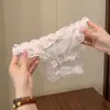 Ventas Directas de Fábrica Superventas Transfronterizos Sexy Francés Romántico Encaje Lujo Ligero Delgadas Calzones para Mujer Tiro Bajo Corte Alto Transpirables