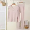2026 Novo Modelo Roupa Térmica Feminina, Camisa Base de Lã Fina Sem Costura para Outono e Inverno, Gera Calor, Dropshipping Disponível