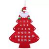 Árbol de Navidad de fieltro Decoración navideña colgante variedad de Navidad infantil DIY Calendario de árbol de Navidad de fieltro tridimensional