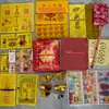 Set completo de ofrendas de papel y artículos sacrificiales para el Festival de la Ropa Fría el 15 de julio, incluyendo papel amarillo y dinero para tumbas, paquete de limpieza de tumbas y visita a tumbas para el Festival Qingming el 1 de octubre