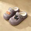 Pantuflas de algodón de invierno EVA para mujer, forradas de felpa para abrigar, adecuadas para usar al aire libre, diseño lindo de salchicha, suela suave, zapatos antideslizantes para dormitorios de estudiantes y uso en casa