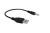 Clip de carga de audio USB a 3.5mm MP3/Tarjeta Mini Altavoz pequeño Cable de carga Línea de cable USB para audífonos