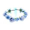 Nova Coroa de Cabeça com Flores de Rosa Decoração de Noiva Acessório de Cabeça Adereços para Fotos ao Ar Livre