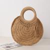Bolsa Satchel Estilo Ins Bolsa de Palha Bolsa de Ombro Bolsa de Mão Bolsa de Praia Verão Praia Feminina Verão Bolsa de Papel Tecido Verão