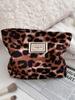 518612 Padrão de Bolsa de Maquiagem Estampa de Leopardo Coreano-Coreano Porta-Batons Troco Bolsa de Armazenamento Lavável de Mão Bolsa de Embreagem Portátil Feminina