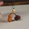 Palo de Rosa Bueno Suceden Colgante Palo de Sándalo Caqui Llavero de Coche Wen Jugar Ping An Colgante Creativo Colgante para Llave