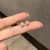 Exquisitos Pendientes Cuadrados Geométricos Dulces para Mujer, Nuevo Estilo Popular, Pendientes Pequeños Mini Cubo de Azúcar, Pendientes de Alta Gama