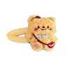 Pinza para el pelo de oso de peluche lindo, clip BB de muñeca de oso lindo de dibujos animados, clip lateral estilo princesa japonesa, clip para flequillo