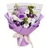 Flores Tejidas a Mano, Regalos Creativos de Alta Gama, Rosas en Forma de Corazón, Flores de Hilo, Ramos Terminados, Flores Artificiales al por Mayor, Transfronterizo