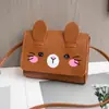 Nova bolsa infantil mini bolsa de ombro mensageiro comércio exterior em estoque atacado bolsa quadrada pequena estampada fofa