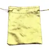 Bolsa de Veludo Vermelho para Joias, Bolsa de Veludo Vermelho com Borda Dourada, Saquinho para Joias, Saquinho com Cordão Dourado com Sino