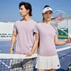 Camiseta de Secado Rápido con Cuello Redondo y Mangas Cortas, Ropa para Actividades Grupales, Camiseta Publicitaria, Impresión de Logo Personalizado, Bordado, Seda Helada de Secado Rápido