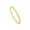 Pulseira Geométrica Dourada Vietnamita com Padrão de Cobra para Mulheres, Pulseira Simples Lisa, Pulseira de Ouro Imitação, Cor Duradoura, Fonte de Venda Direta