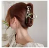 Flor de Lírio-do-vale super temperamento de fada presilha grande de alta qualidade feminina nuca outono tudo-combina grampo tubarão acessórios de cabelo