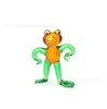 Rana de Cristal Animal Dibujos Animados Escritorio Pose Creativa Adornos Modelo Habitación Decoración Día del Niño Regalo de Cumpleaños