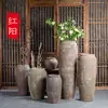 Vaso grande de chão artesanato em cerâmica decoração suave conjunto de vasos de cerâmica de chão atacado Jingdezhen