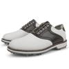 Talla Extra Grande Clavos Fijos Zapatos Casuales para Exteriores para Hombre Transpirables Zapatos de Golf con Cordones Combinación de Colores Zapatos Deportivos para Ciclismo