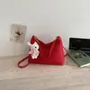 Bolso tipo cubo liso de moda y versátil para mujer, elegante y chic para el uso diario, bolso de hombro para ir al trabajo