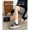 Zapatos de Entrenamiento Moral con Suela Gruesa Estampado de Leopardo para Mujer 2025 Otoño e Invierno Nuevos Versátiles Retro Estrella Zapatos Sucios Casuales Deportivos Desgastados