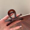 Novedad Pasador de Pelo con Lazo Sentido Avanzado Pasador de Pelo Simple Pinza de Agarre Medio Pinza para Doble Cola de Caballo Primavera y Verano Y2K Accesorios para el Cabello Z