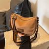 Bolsa de ombro mensageiro retrô nova 2024 bolsa feminina estilo coreano de alta qualidade que combina com tudo bolsa balde design de nicho outono e inverno