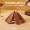 Alfombrilla Aislante para Árbol de Navidad de Gama Alta Madera Maciza Mesa de Comedor Creativa Forma de Árbol Pequeño Posavasos Antiescaldado Base para Ollas Base para Tazones