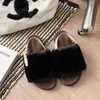 Antiderrapante à Prova de Umidade Versátil Novo Estilo Coreano Estampa de Leopardo Pelúcia Sola Grossa Chinelos Chinelos Feminino Uso Externo Sola Grossa Tira no Calcanhar Moderno