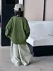 Pantalones Anchos de Estilo Coreano Retro Versátiles y Fluidos para Niños Pequeños y Niños Pequeños Pantalones Lavados y Desgastados para Niños y Niñas Pantalones Prácticos de Otoño