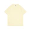 Camiseta de Manga Corta para Hombre, 260g Hilo Doble, Hombro Regular, Algodón Puro, Algodón Peinado, Corte Holgado, Color Sólido Base, Estilo Básico Versátil, Mayoreo