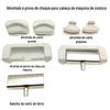 Computador sincronização lockstitch carro cabeça óleo panela Quatro cantos anti-choque borracha almofada ferro gancho máquina de costura acessórios universais