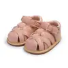 Sandálias de Verão para Bebê Transfronteiriças 0-1 Ano Solado de Borracha Macio Respirável Sapatos para Caminhada de Bebê Antiderrapante Sapatos de Bebê para Exportação