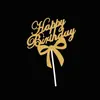 Bandeira/cartão de bolo de aniversário/cartão de decoração de bolo de aniversário/bandeira de feliz aniversário/bolo