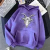 Sudadera con Estampado Gótico Misterioso Satánico de Estrella de Cinco Puntas para Mujer, Sudadera Casual de Invierno Hip-Hop Streetwear Ancha