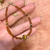 Ouça o Som do Vento: Pulseira de Pérolas Série de Cores Melard, Novo Estilo Chinês, Retro de Nicho, Pulseira com Sensação de Alto Padrão