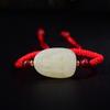2027 Año de la Oveja Jade Hetian Imitación Ocho Budas Guardianes Pulsera Roja de Hilo Pulsera de Vidrio Doce Deidades Guardianas del Zodiaco para Caballo y Oveja