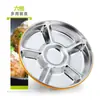 Caixa de Almoço Redonda de Aço Inoxidável 304 Transfronteiriça Selada Recipiente para Armazenamento de Alimentos na Geladeira Caixa de Frescor Armazenamento Tigela de Frescor para Macarrão Instantâneo