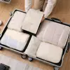 Bolsa de Almacenamiento para Viaje Set de Siete Piezas, Bolsa de Empaque para Equipaje de Viaje de Gran Capacidad, Bolsa Portátil de Almacenamiento para Ropa