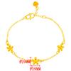 Pulsera de Imitación de Oro de 18K de Lujo Ligero Joyería de Niña Margarita Pequeña Explosiones Transfronterizas Pequeña Fresca Oro Arena Vietnam Joyería de Mano