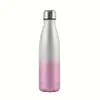 Garrafa de cola fabricante original transfronteiriça garrafa de água esportiva de aço inoxidável 304 com pintura de glitter e pó de glitter dourado, copo térmico dropshipping