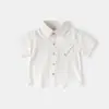 Camisas de Verano para Niños 2026 Nuevo Estilo Coreano Camisas de Manga Corta para Niños Tops de Verano de Moda para Bebés Venta al por Mayor