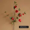 Simulación 5 cabezas fruta de granada china hogar sala de estar Año Nuevo próspero bonsai decoración flor artificial falsa flor eterna venta al por mayor