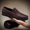 Sapatos Masculinos Ram, Sapatos Formais de Couro para Negócios, Sapatos Casuais Macios de Couro Genuíno para Pais, Sapatos de Casamento, Mocassins Slip-On para Banquetes de Trabalho