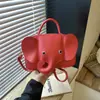 Bolso de Mano con Forma de Dibujo Animado Bolso Pequeño para Mujer Elefante Creativo Nicho Lindo Bolso de Hombro Cruzado Individual Billetera Bolso de Mujer