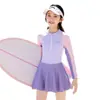 Trajes de Baño para Niños y Niñas 2025 Nuevo Estilo Dos Piezas Protección Solar Secado Rápido para Niños Mayores Entrenamiento Profesional Natación en Aguas Termales