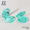 Pedido Jinze: Estuche Compacto de Polvo Redondo con Espejo y Cierre, Estuche para Rubor, Materiales de Empaque de Tubo Vacío de Plástico